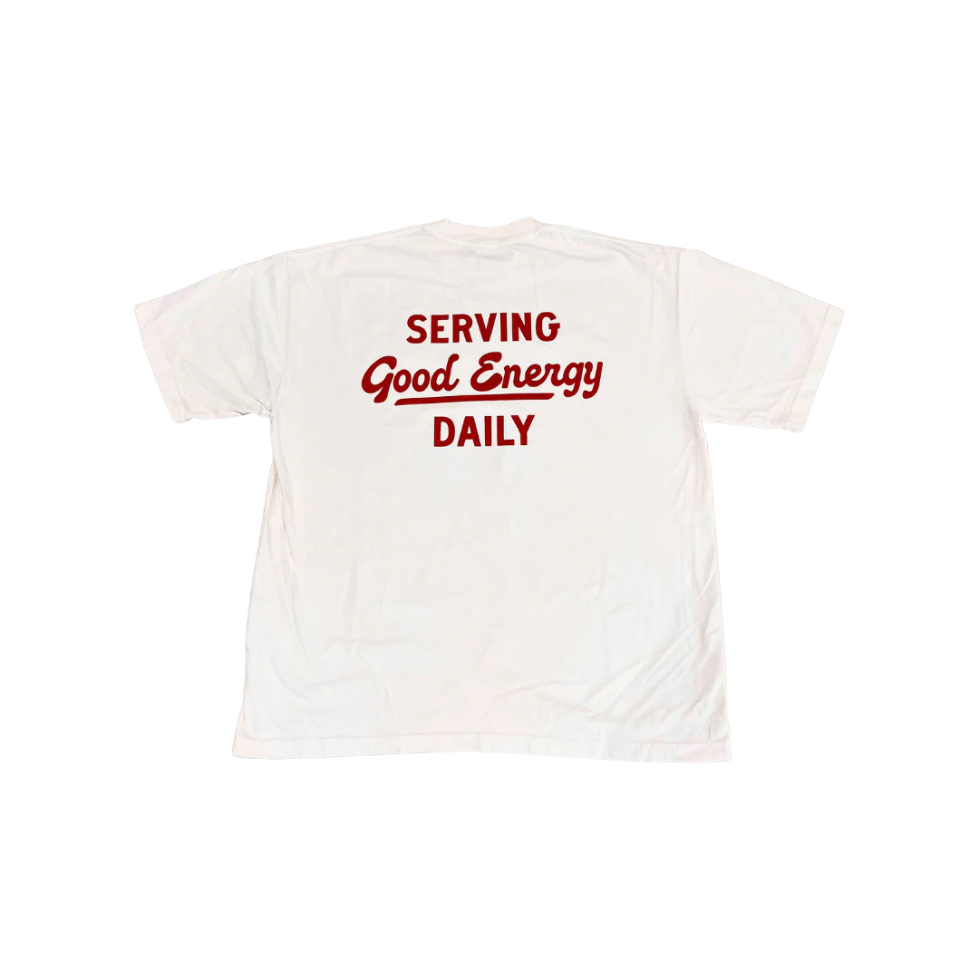Merit Red Script Tee - Image 3