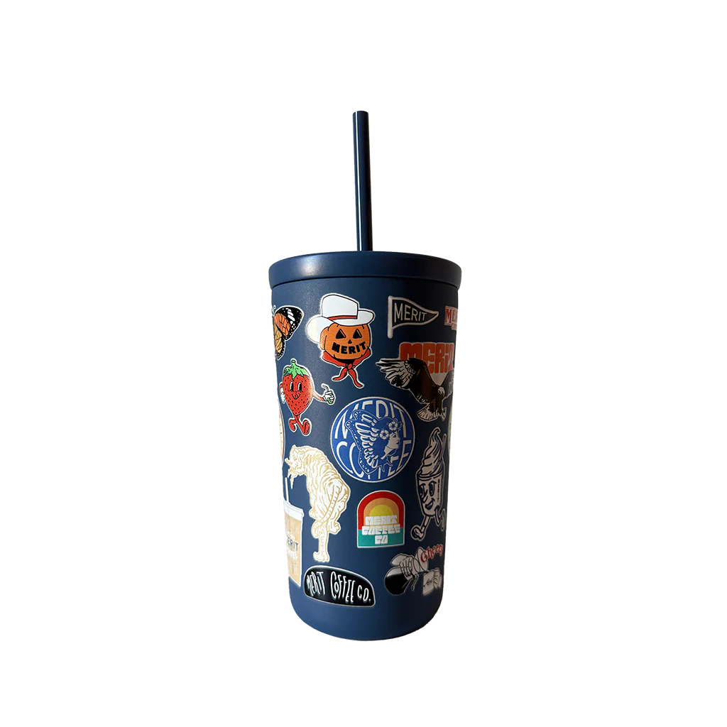 Merit Sticker Straw Cup
